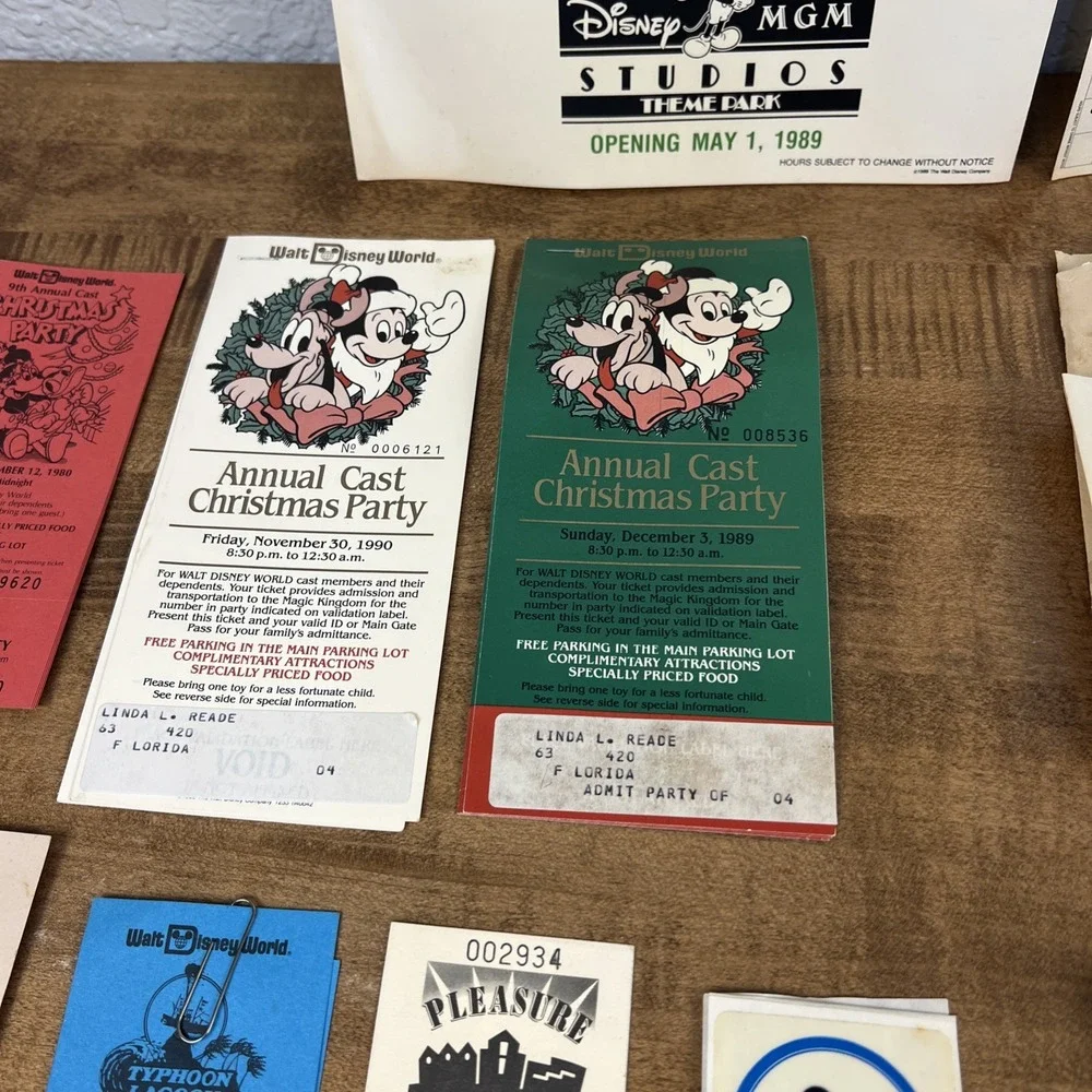 Vintage‎ Disneyland/Disney World Employee Cast Member Admission Pass & More!